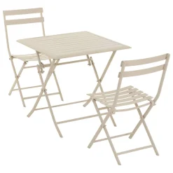 Table de jardin pliante carrée AZUA Argile