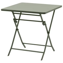 Table de jardin pliante carrée GREENSBORO Vert laurier