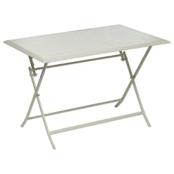 Table de jardin pliante rectangulaire AZUA Argile