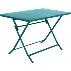 Table de jardin pliante rectangulaire GREENSBORO Bleu canard