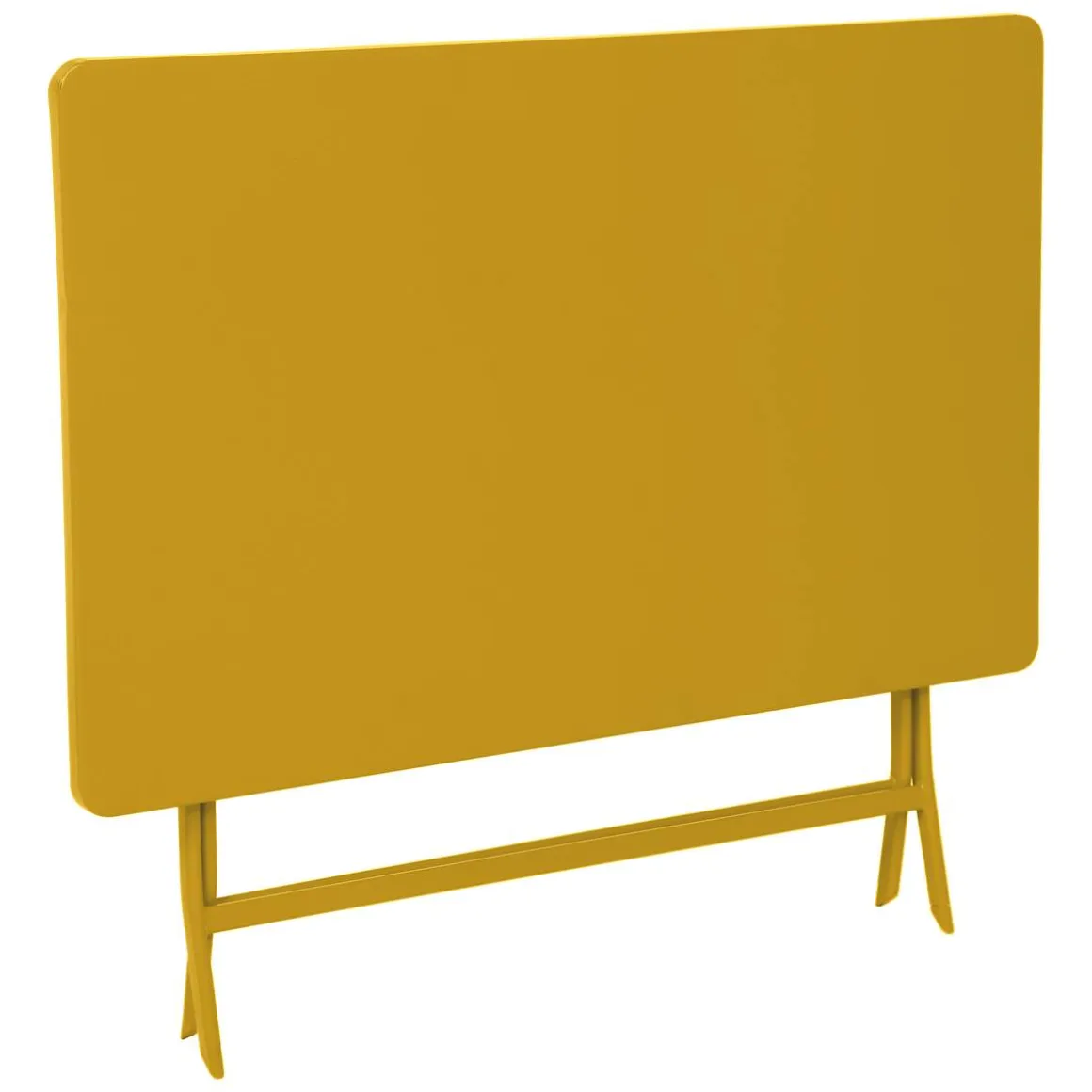 Table de jardin pliante rectangulaire GREENSBORO Jaune moutarde