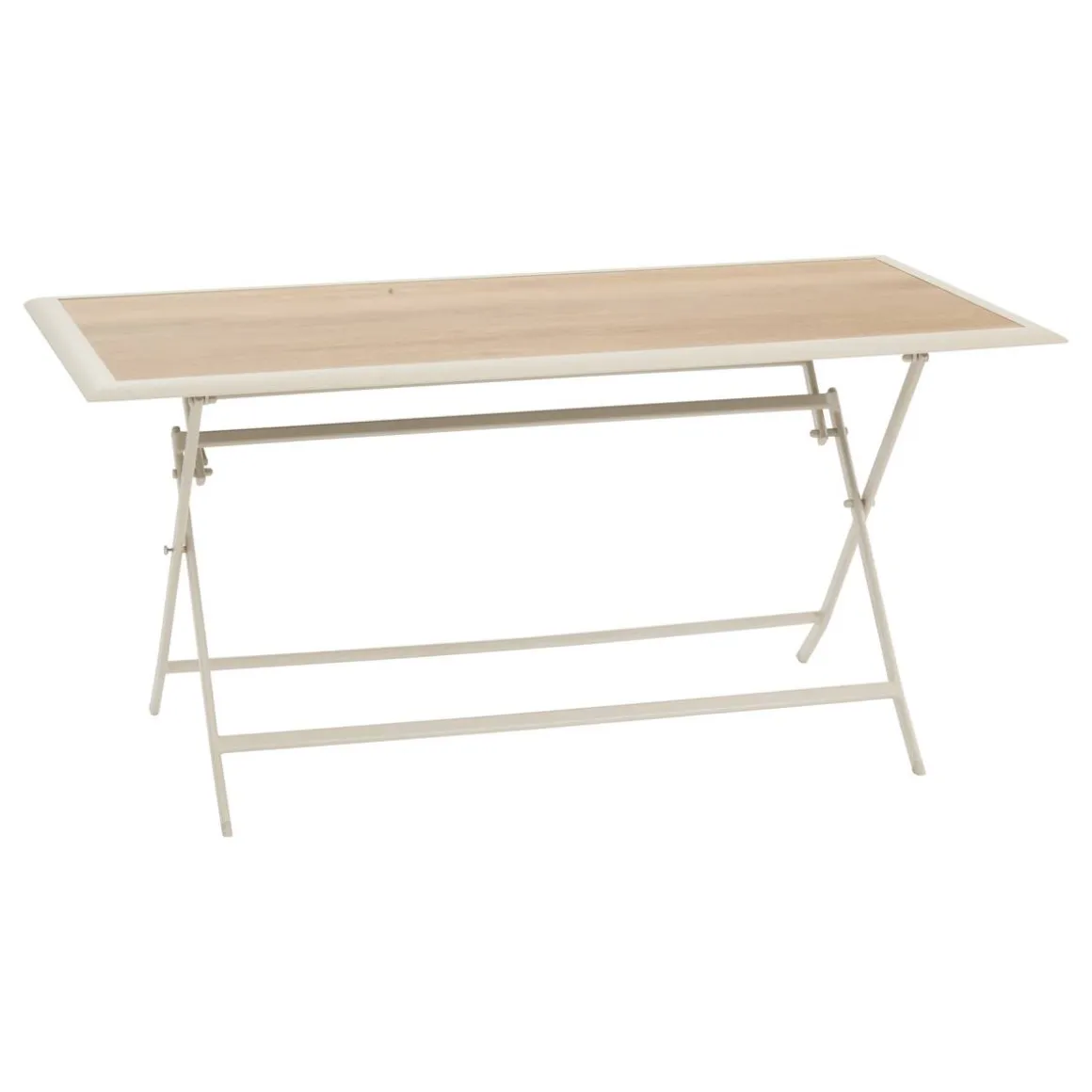 Table de jardin pliante rectangulaire AZUA Epeautre / Argile