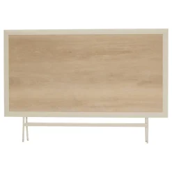 Table de jardin pliante rectangulaire AZUA Epeautre / Argile