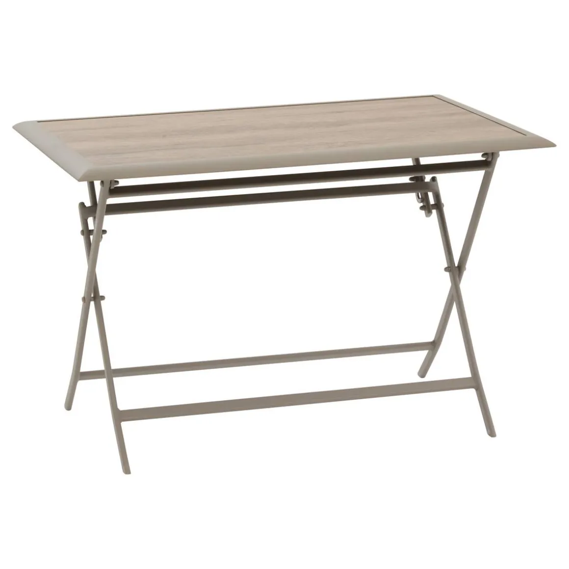 Table de jardin pliante rectangulaire AZUA Truffe / Café