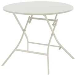 Table de jardin pliante ronde GREENSBORO Argile