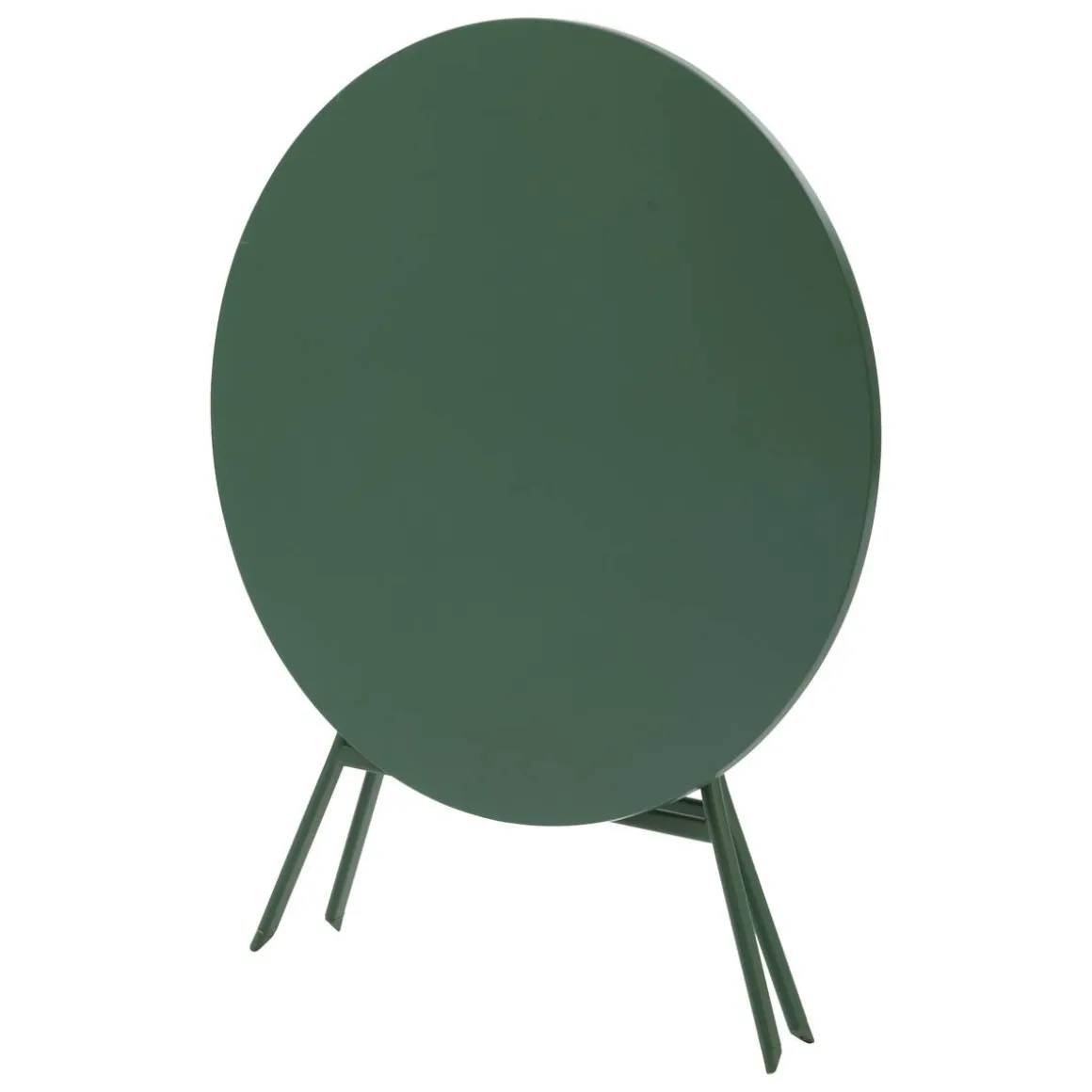 Table de jardin pliante ronde GREENSBORO Vert olive