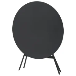 Table de jardin pliante ronde GREENSBORO Graphite