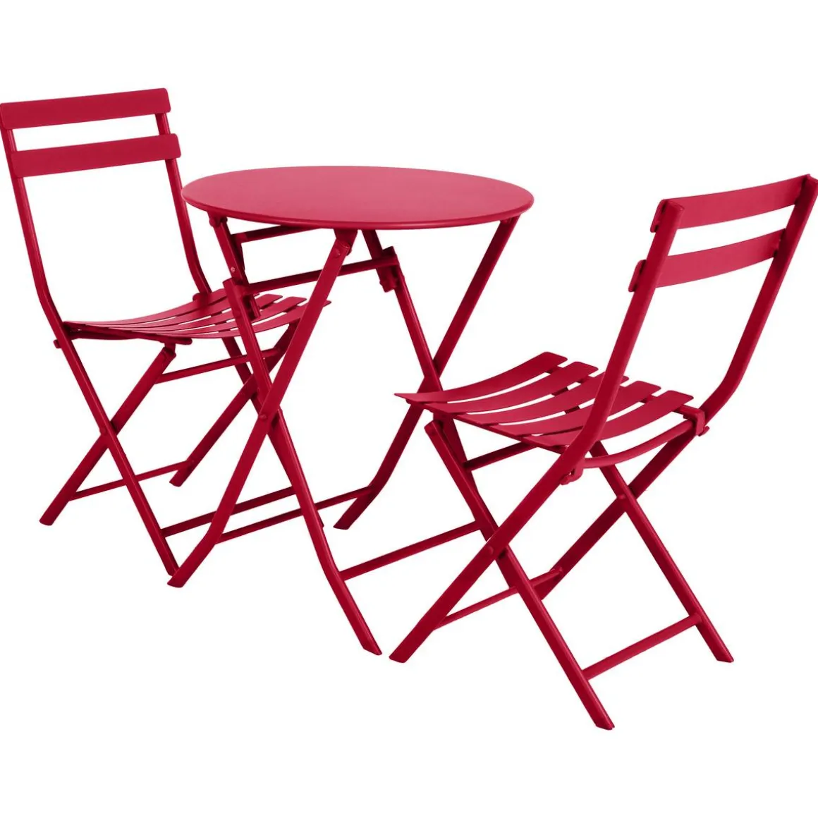 Table de jardin pliante ronde GREENSBORO Grenade