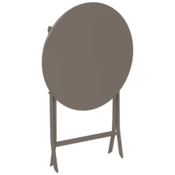 Table de jardin pliante ronde GREENSBORO Tonka