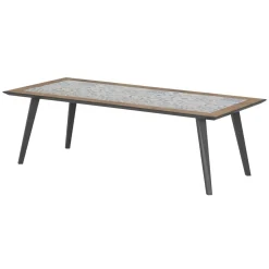 Table de jardin rectangulaire LAMBADA Céramique & Graphite