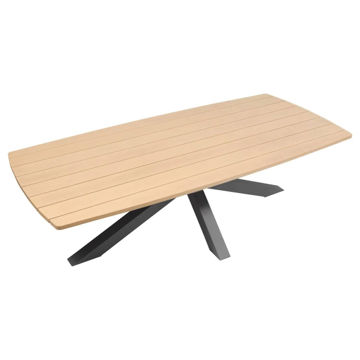 Table de jardin rectangulaire ORACLION Noix / Graphite