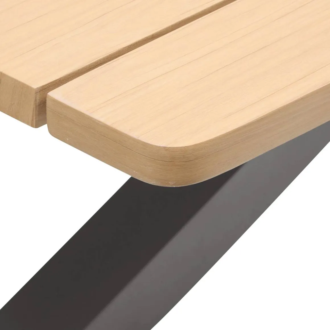 Table de jardin rectangulaire ORACLION Noix / Graphite