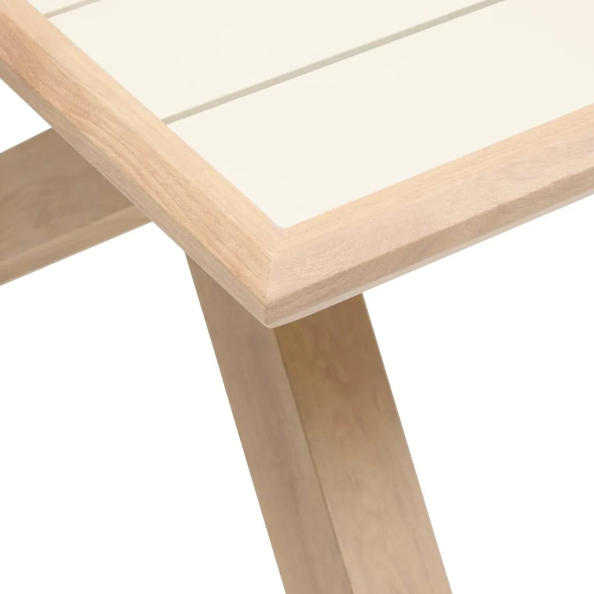 Table de jardin rectangulaire AXIOME Argile / Honey