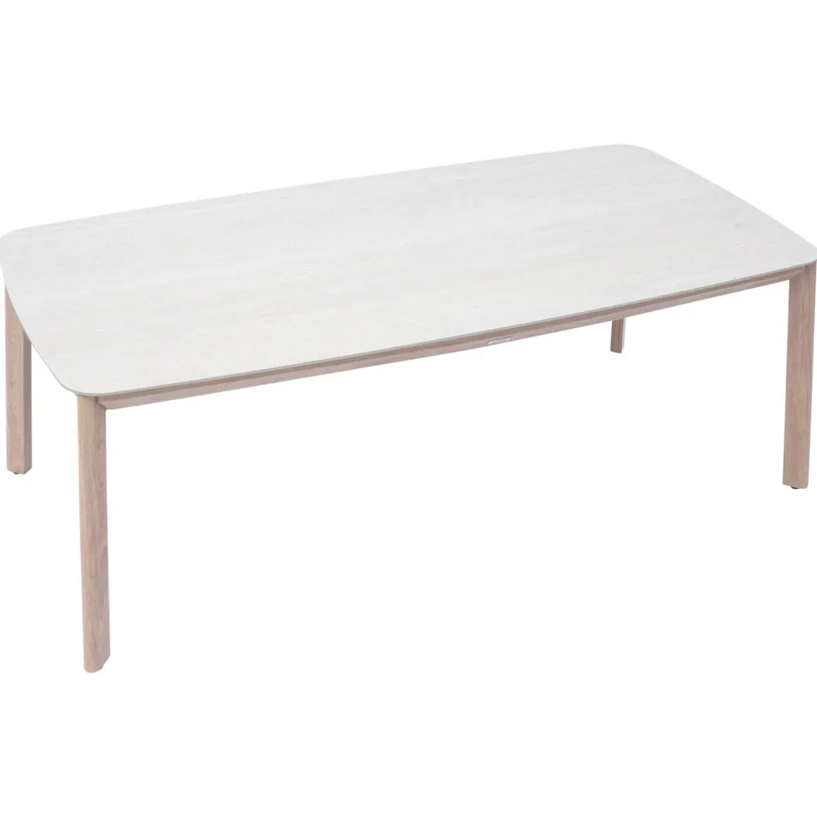 Table de jardin rectangulaire NELORA Beige ficelle / Honey