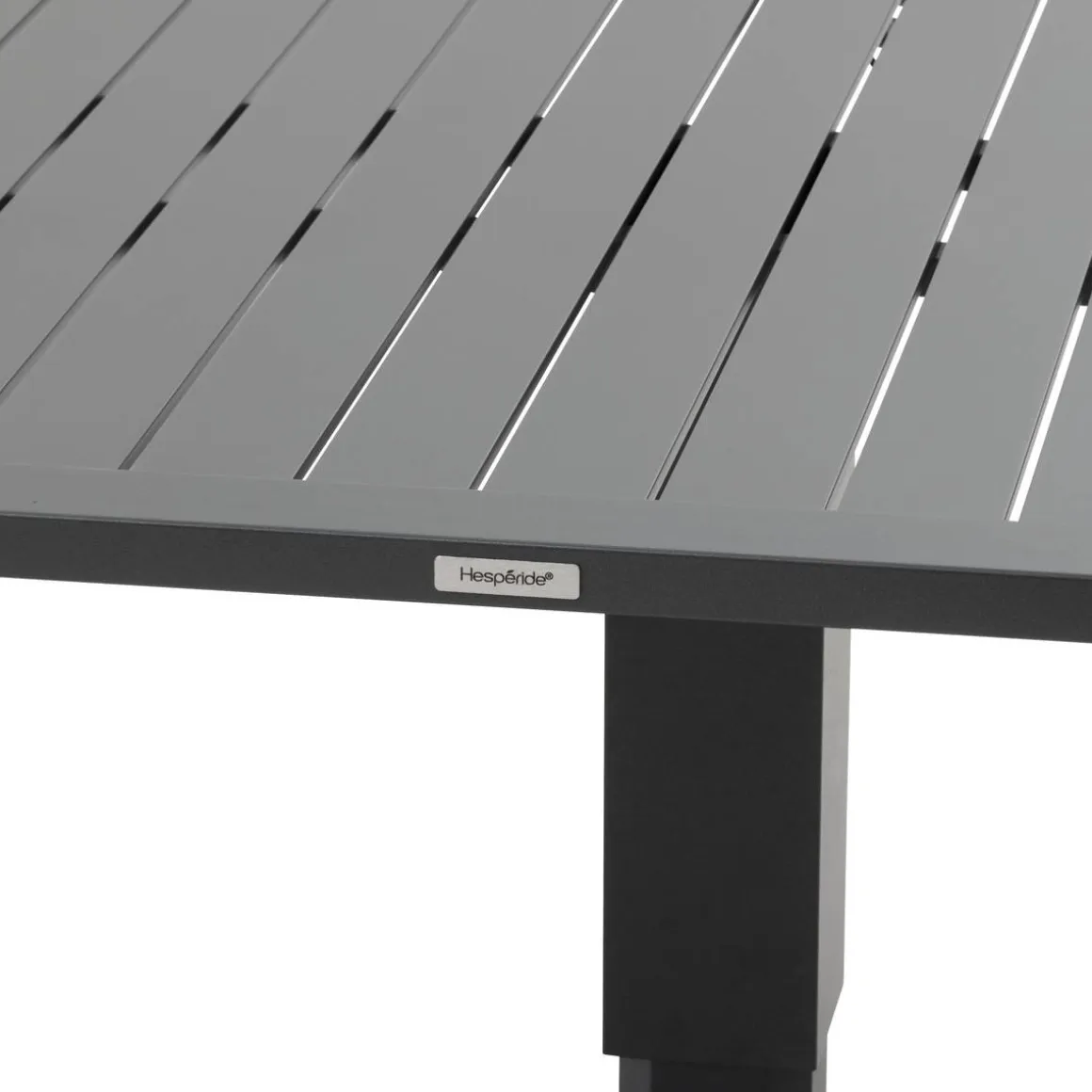 Table de jardin relevable carrée SALIMIA Graphite