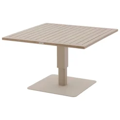 Table de jardin relevable carrée SALIMIA Argile & Lin