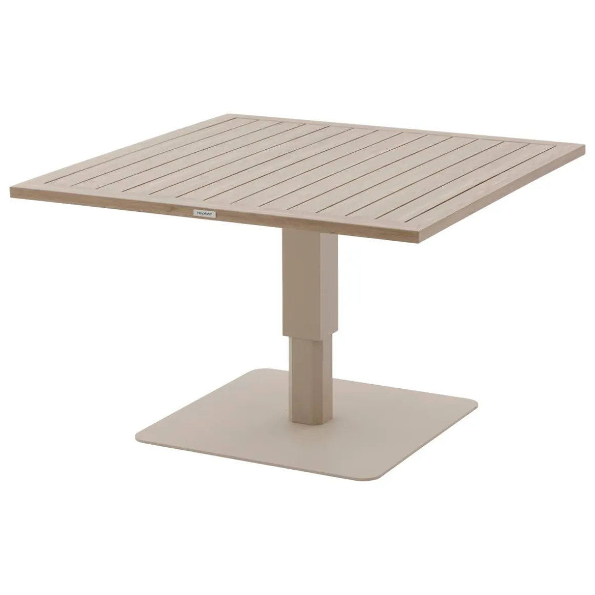 Table de jardin relevable carrée SALIMIA Argile & Lin