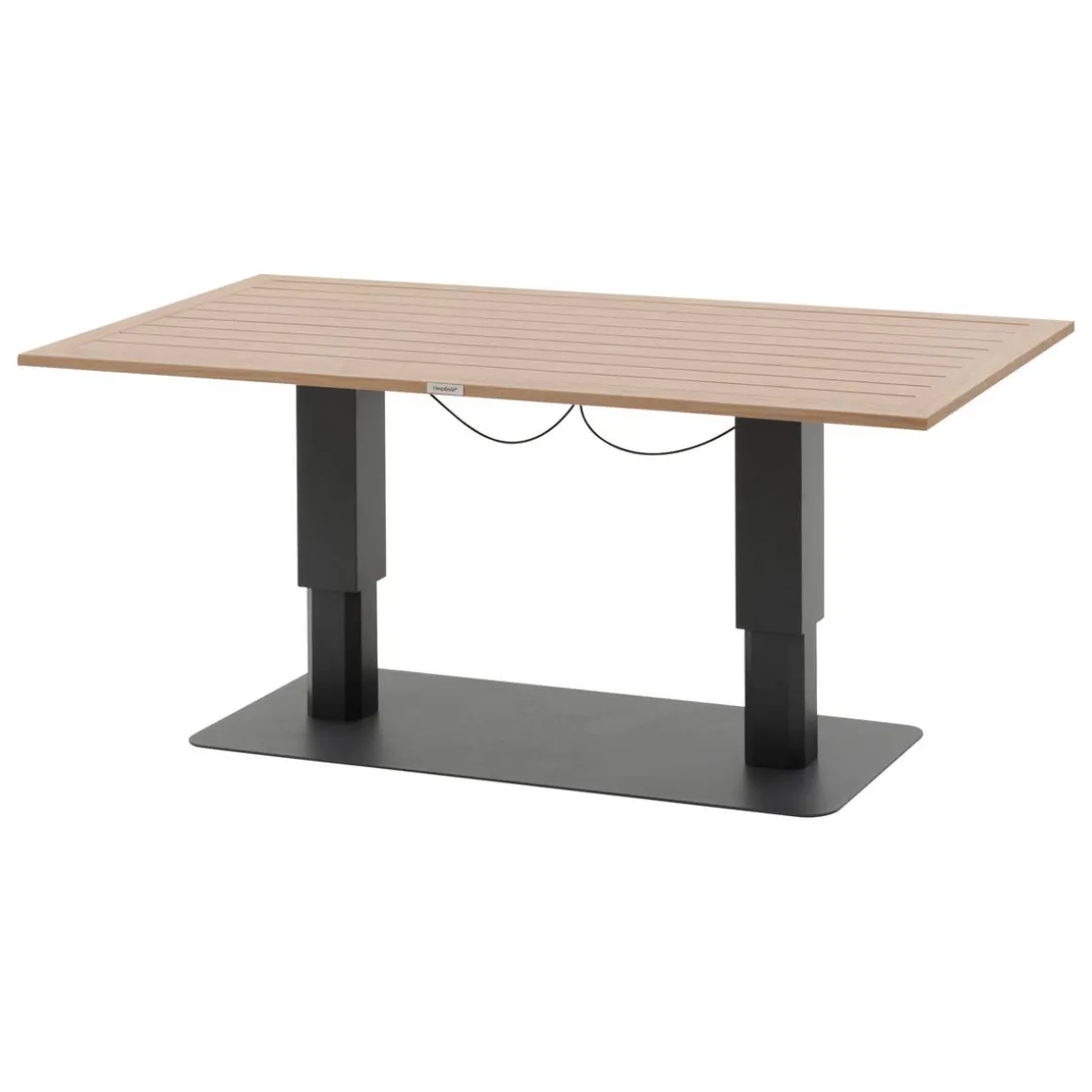 Table de jardin relevable rectangulaire SALIMIA Graphite & Honey