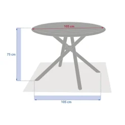 Table de jardin ronde NEBULLIA Argile