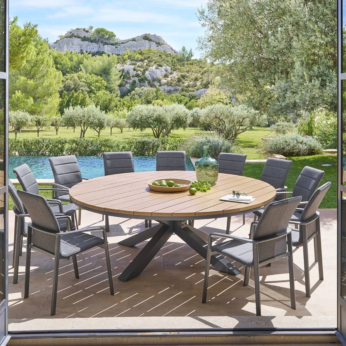Table de jardin ronde ORACLION