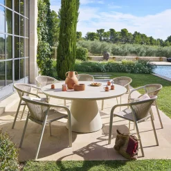 Table de jardin ronde YCONIA Argile