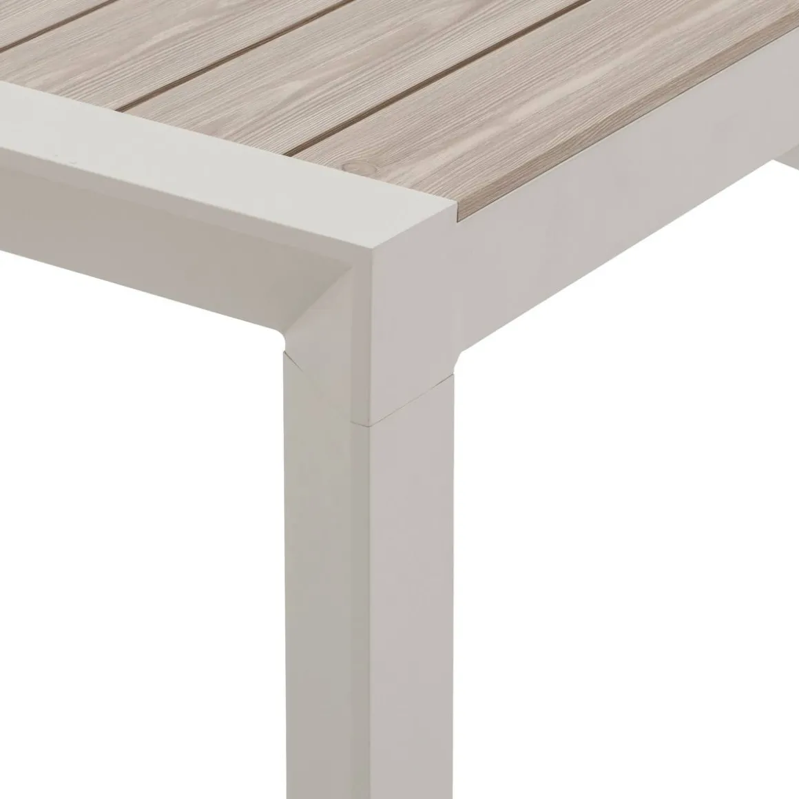 Table de jardin ÉVASION Effet bois Lin & Argile