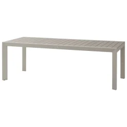 Table de jardin ÉVASION Effet bois Lin & Argile