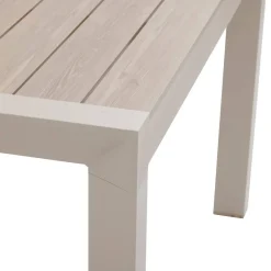 Table de jardin ÉVASION Effet bois Lin & Argile