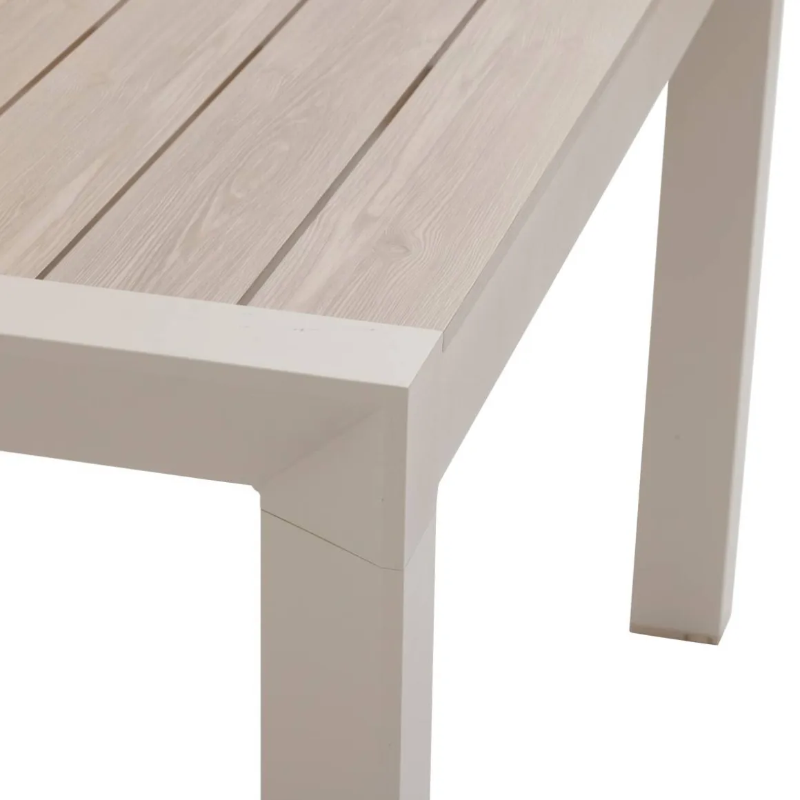 Table de jardin ÉVASION Effet bois Lin & Argile