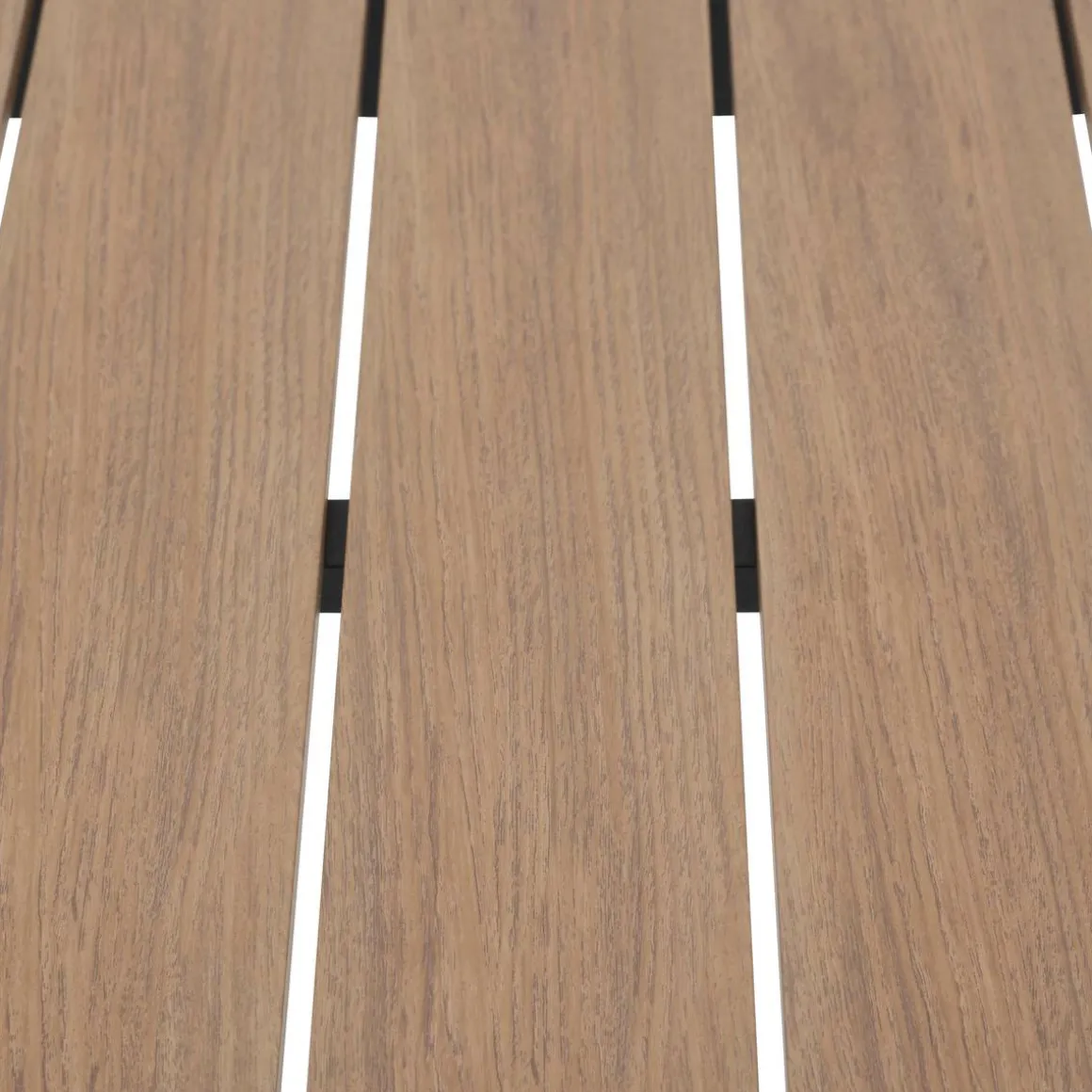 Table de jardin ÉVASION Effet bois Honey & Graphite