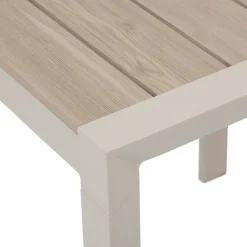 Table de jardin ÉVASION Effet bois Lin & Argile