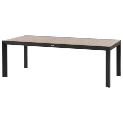 Table de jardin ÉVASION Effet bois Honey & Graphite