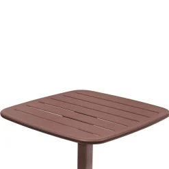 Table haute de jardin carrée ALEGORIA Acajou