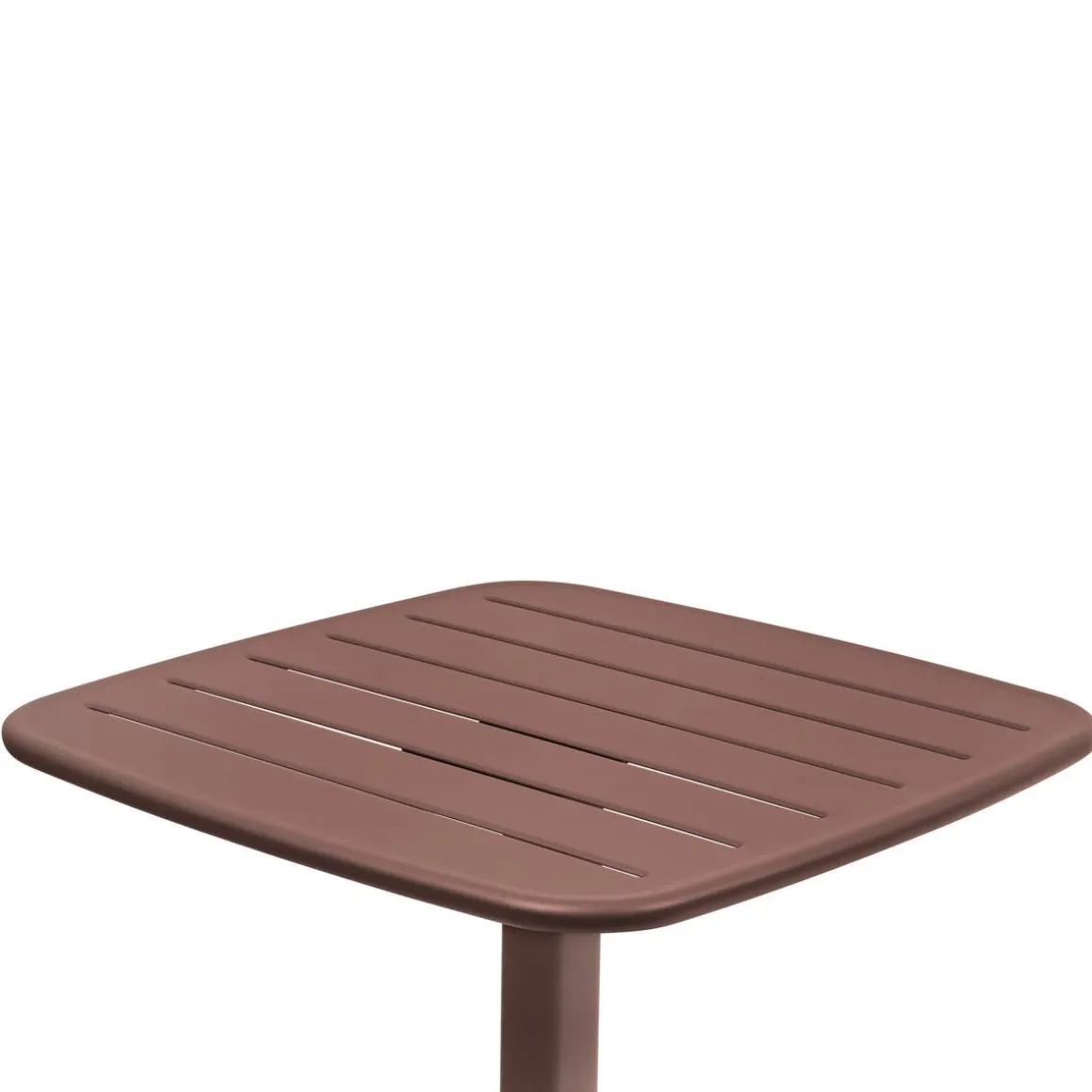 Table haute de jardin carrée ALEGORIA Acajou