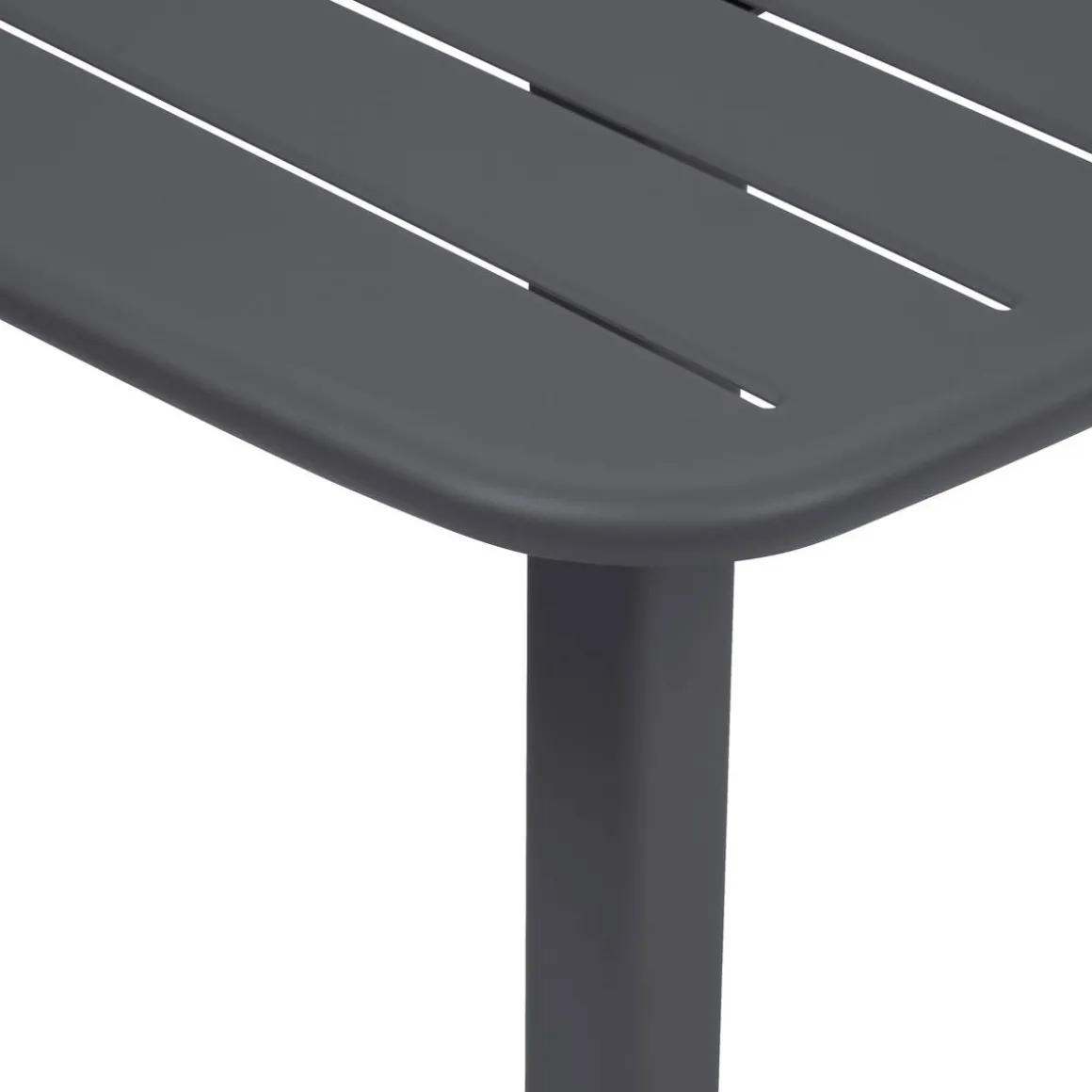Table haute de jardin carrée ALEGORIA Graphite