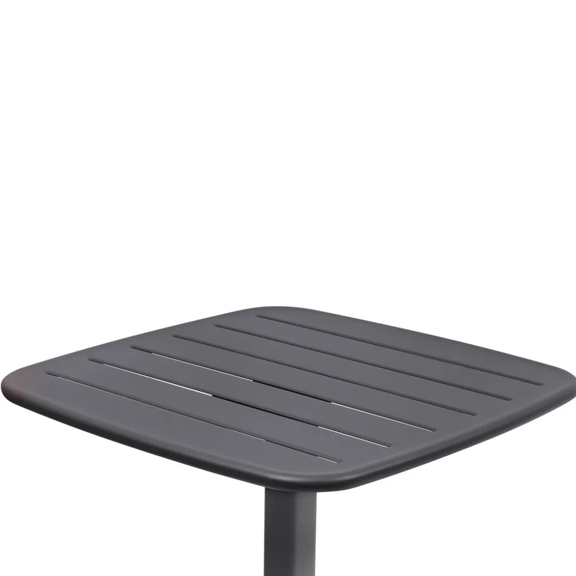 Table haute de jardin carrée ALEGORIA Graphite