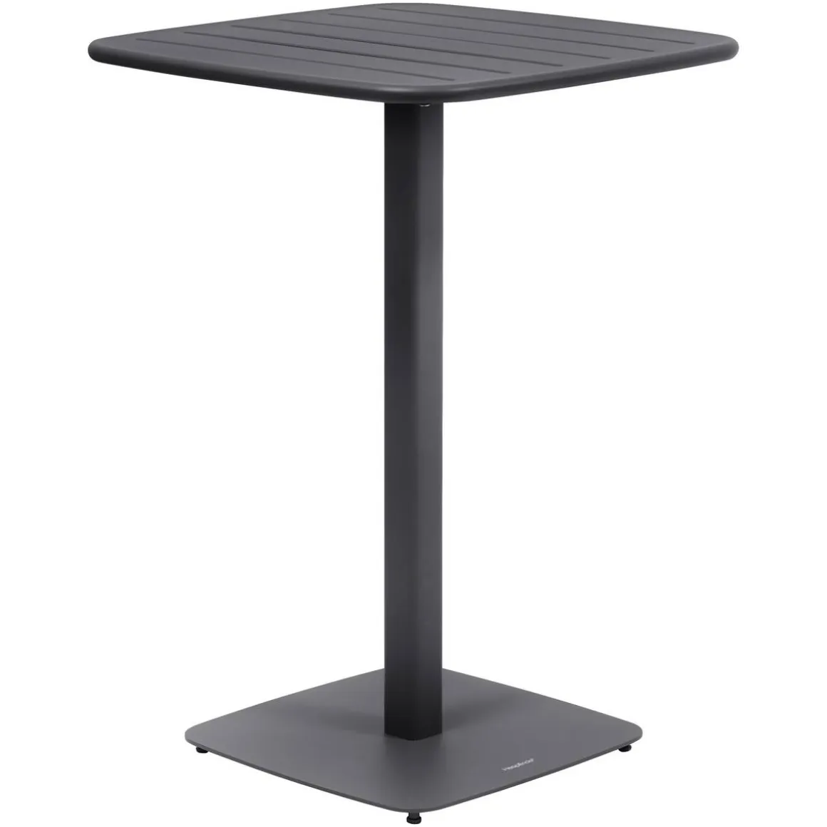 Table haute de jardin carrée ALEGORIA Graphite