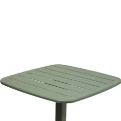 Table haute de jardin carrée ALEGORIA Vert laurier