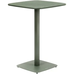Table haute de jardin carrée ALEGORIA Vert laurier