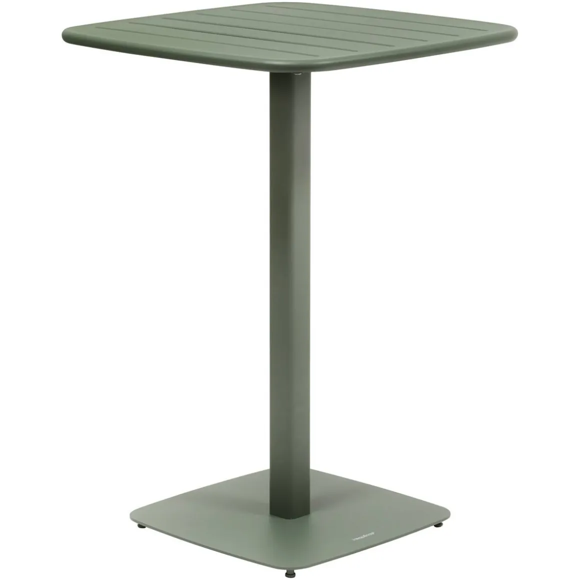 Table haute de jardin carrée ALEGORIA Vert laurier