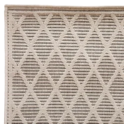 Tapis d'extérieur et d'intérieur GRAY Motifs losange Gris