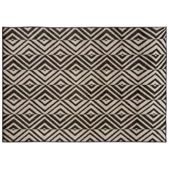Tapis d'extérieur et d'intérieur COLOR Noir & Blanc