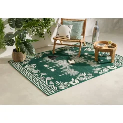 Tapis extérieur THE PALM RESORT Vert Foncé