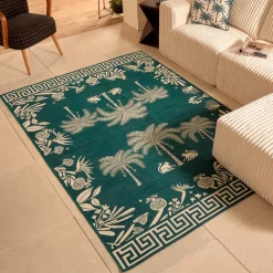 Tapis extérieur THE PALM RESORT Vert Foncé