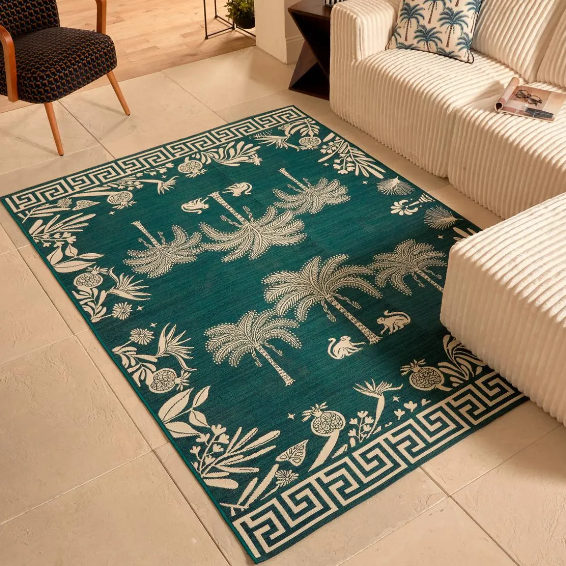 Tapis extérieur THE PALM RESORT Vert Foncé