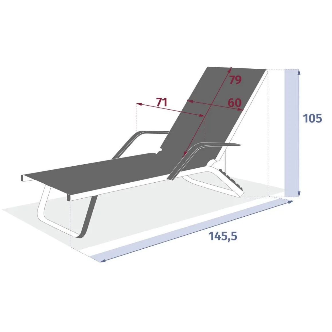 Transat BAYAMO Ardoise / Graphite