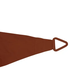 Voile d'ombrage triangulaire ELYORA Acajou