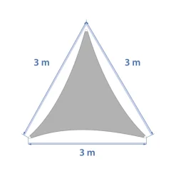 Voile d'ombrage triangulaire ELYORA Vert Laurier